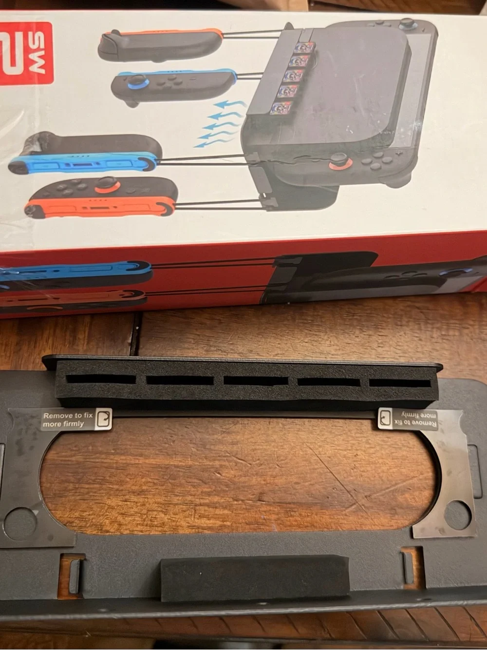 Switch 2/1 OLED Compatible Accessories Wall Mount w/5 card slots 4 joypad hanger